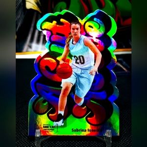 Sabrina Ionescu 2021 Upper Deck Metal Universe Champions A Cut Above Die Cut WNB